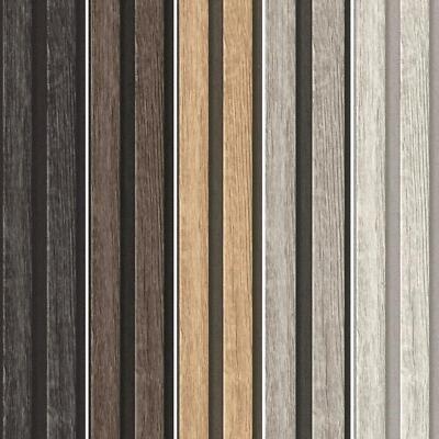 AS Creation Holzlatten Tapete Modern Stilvoll Struktur Kleister The Wall Vinyl