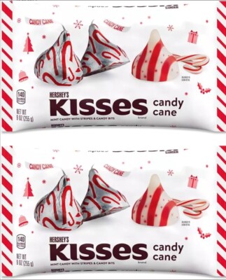 Hershey s Kisses Candy Cane (2 BAGS X 9 Ozs = 18 Ozs)