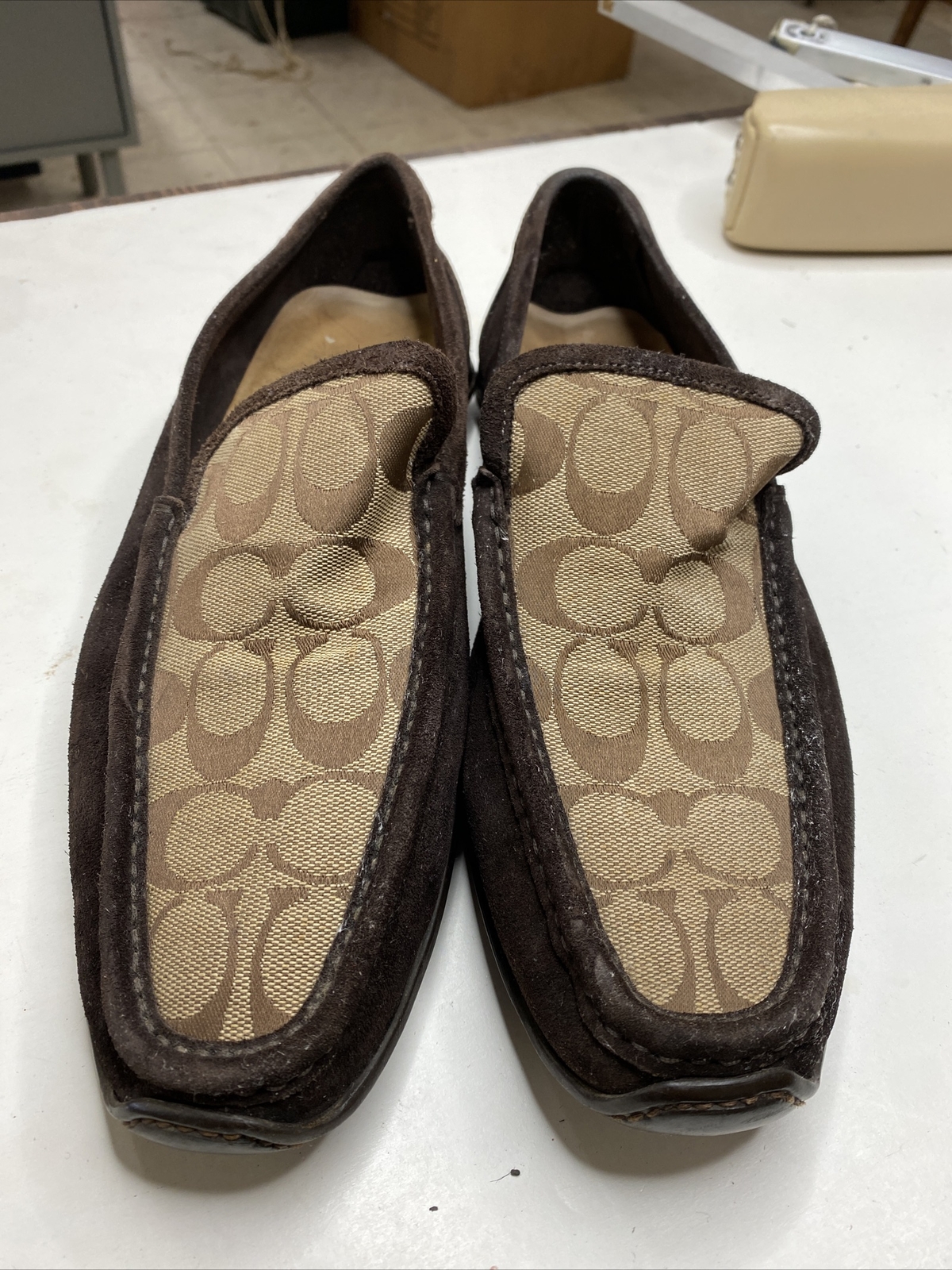Coach Men’s Dress Shoes Loafers Suede Gem