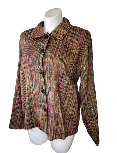 Veste blazer boutonnée Orvis XL extra large doublée colorée manches longues neuve sans étiquette - Photo 1 sur 8