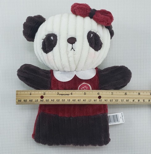 Me Too Plush Hand Puppet Little Girl Bear with Sewn Eyes and Hair Bow Super Soft - Picture 8 of 9