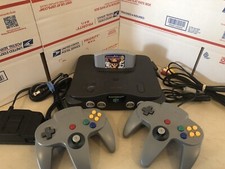 Nintendo 64, N64 System / Console Bundle  Cables  2 Controller  Mario Party 2
