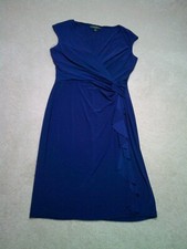 Lauren Ralph Lauren Women’s Party Dress Womens 8 Blue Ruched
