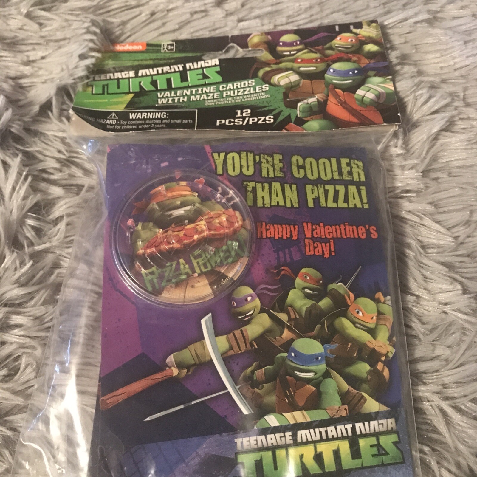 Teenage Mutant Ninja Turtles Valentine's Cards w/ Maze Puzzle TMNT 12 Pcs Kids | eBay