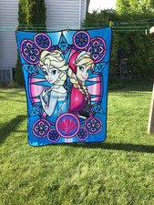 Disney s Frozen Anna Elsa Fleece Blanket 43.5 X 62