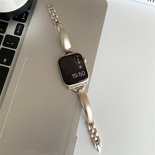 Pulsera de metal de lujo para mujer para Apple Watch Ultra 10 9 8 7 6 correa de pulsera - Imagen 12 de 29