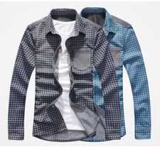 Mens Dress Shirts Long Sleeve Luxury Casual Slim Fit Business Work Camisas Shirt