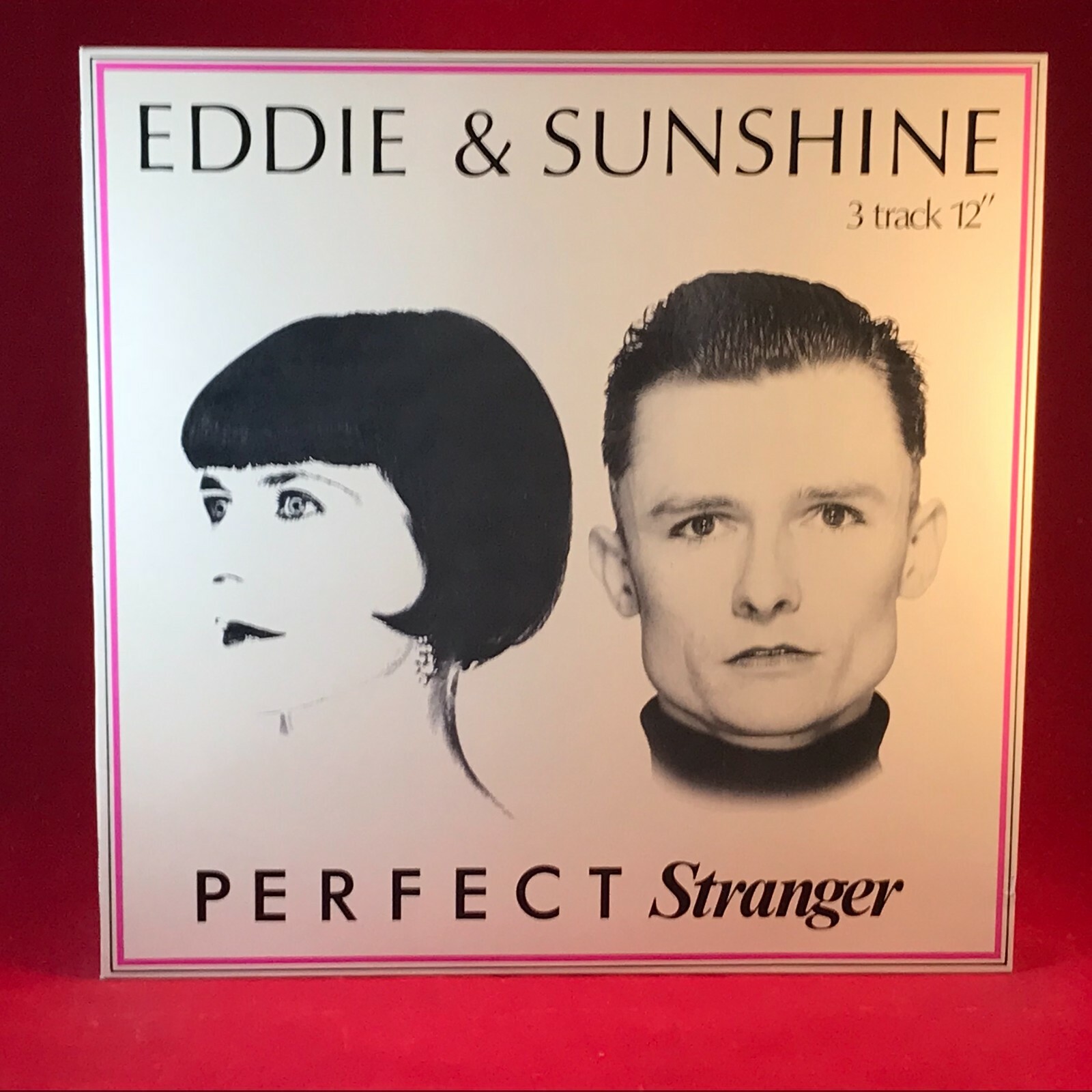 EDDIE & SUNSHINE Perfect Stranger 1983 UK 12'' vinyl single Somewhere In Europe