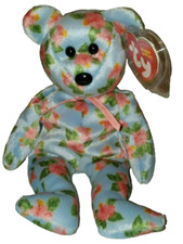Ty Beanie Baby - CINTA the Bear with Flowers (Asia-Pacific Exclusive) 8.5" MWMTs