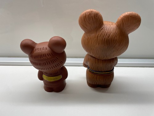 Vintage Mischa Rubber Toy, Olympic Games Moscow 1980 ~ Lot of 2 different~ - Picture 2 of 14