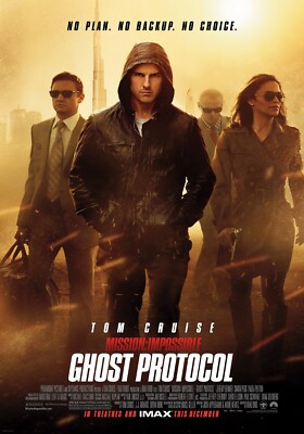 Mission Impossible - Ghost Protocol (2011) Poster Poster Tom Cruise #548