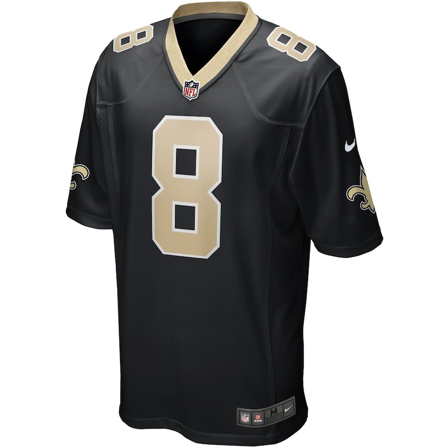New Orleans Saints Archie Manning #8 Nike Black 2025 Retired NFL