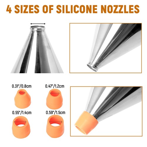 Pancake Batter Dispenser 1200ml Stainless Steel Pancake Mix Dispenser Funnel ... - Picture 4 of 6
