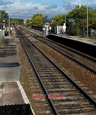 FOTO KREUZUNG VORAUS GESEHEN VOM BAHNHOF BRIDGEND MIT BLICK AUF DIE J