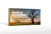 Holzschild Spruch 27X10 Cm Familie Ist Wie Baum Die Zweige Schild Wooden Sign