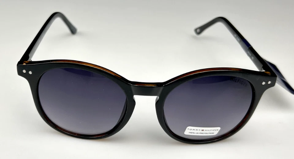 Gafas de sol Tommy Hilfiger para mujer 52 mm marco negro/marrón lentes grises de diseñador NUEVAS Foto 3 de 3