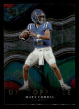 2022 Select Draft Picks #US-MC Matt Corral Rookie Unstoppable Ole Miss Rebels