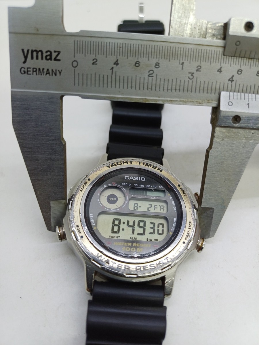 RARE VINTAGE CASIO 932 TRW-301 YACHT TIMER WATCH MEN,S STEEL