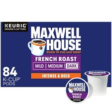 Maxwell House French Roast Dark Roast K-Cup Coffee Pods 84 ct Box