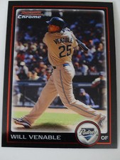2010 Bowman Chrome #2 Will Venable San Diego Padres Baseball Card