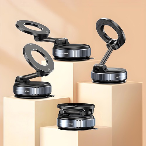 Vacuum Magnetic Phone Holder Stand For iPhone 16 15 14 13 12 For Your Car/Desk - Picture 19 of 20