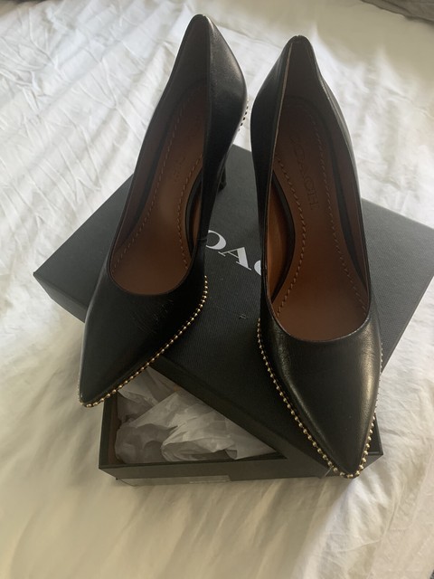 coach studded pumps
