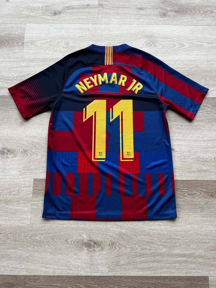 nike neymar jr fc barcelona 20-year mashup edition jersey