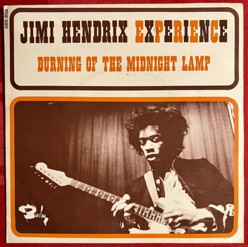Jimi Hendrix Brennen der Mitternachtslampe/Die Sterne, die spielen Frankreich Barclay 45 - Bild 1 von 4