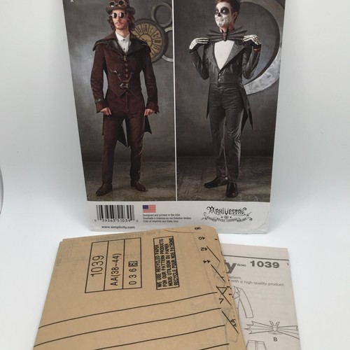 Simplicity 1039 Adult Costume Sz 38-44 Jacket Steampunk Sewing Pattern FF UNCUT - Picture 5 of 5