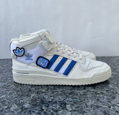 Adidas Forum Mid Casual Sneaker Shoes Off White Blue GX1021 Mens Size 11