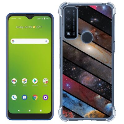 For Cricket Innovate Dream 5G Icon 3 TPU Case+Glass(Space Collage)