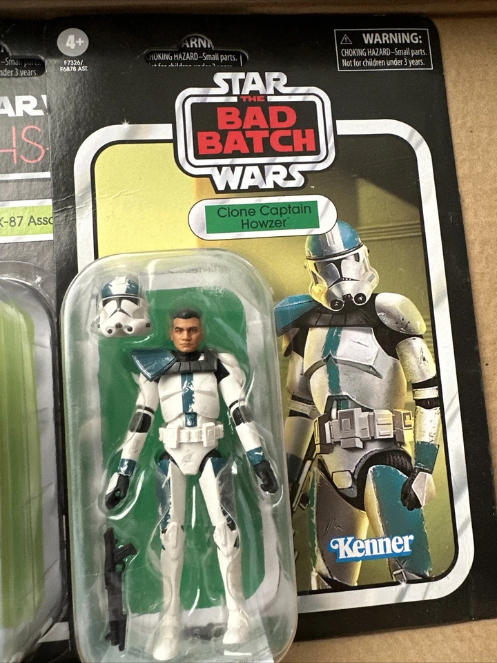 Lote de 4 figuras de acción de Star Wars The Clone Wars Obi Wan HK-87 Capitán Howzer Foto 4 de 4