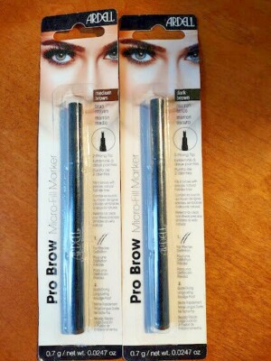 Ardell Pro Brow Micro-Fill Marker 2-Prong Tip Smudge Proof Color Choice Variety