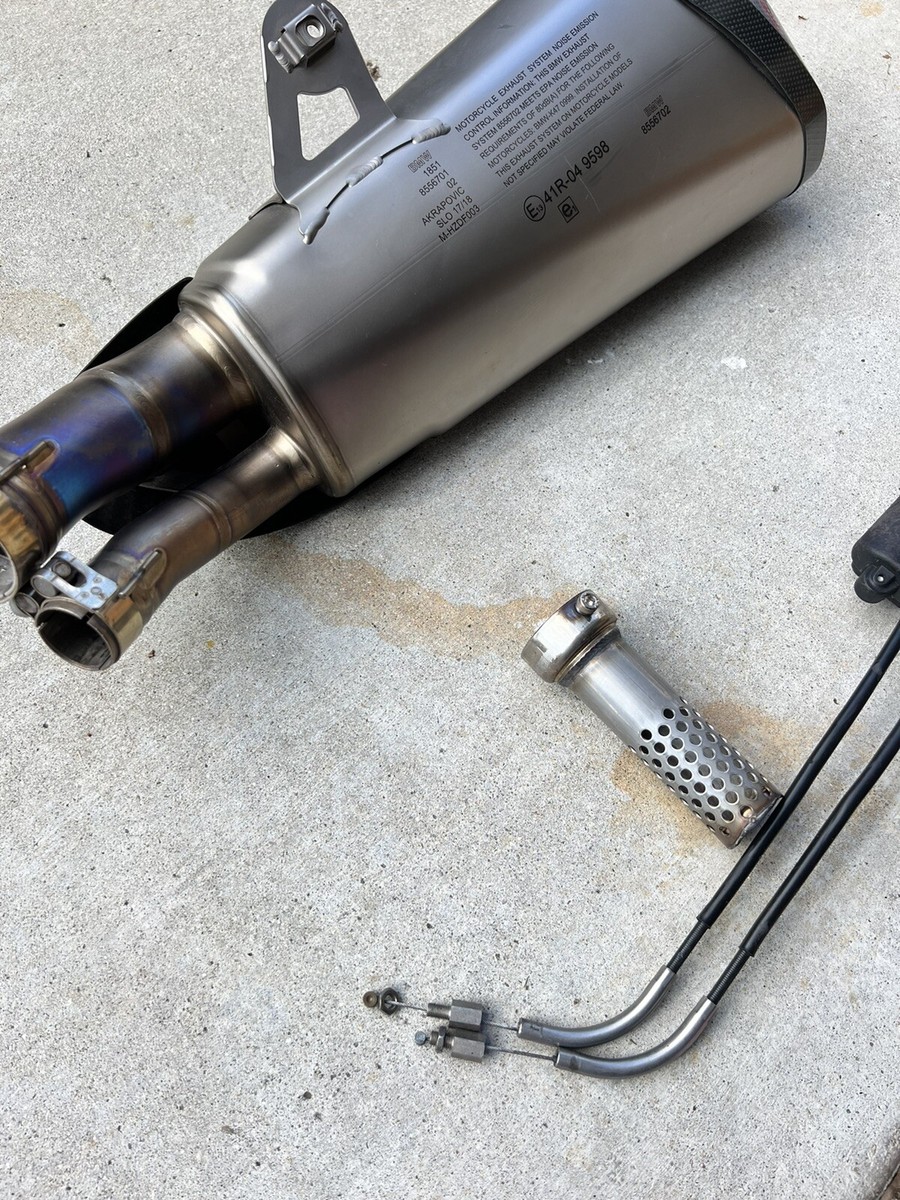 2014-2018 S1000(R/RR) Akrapovic Full Titanium Carbon Fiber Slip-on