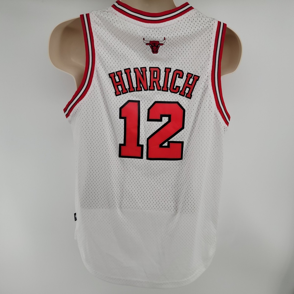 Chicago Bulls Kirk Hinrich White Reebok Jersey #12 Youth Size XL +