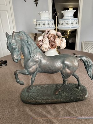 Austin Sculpture Lightning Horse By Claude LeClerc 15 Tall 16 Wide Mexico Signed