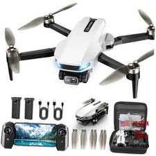 GPS Drone with Camera for Adults, 2K HD GPS Drones with Auto Return, White