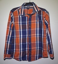 Nautica Shirt Boys Large 14/16 Multicolor Plaid Preppy Button Up Long Sleeve
