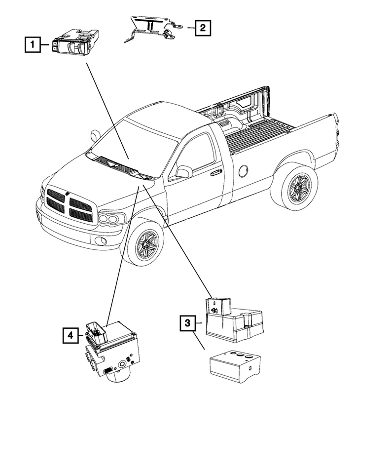 68143491AB Unidad de control hidráulico sistema de frenos antibloqueo (2012-2018) Mopar OEM Foto 2 de 2
