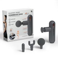 SHARPER IMAGE POWERBOOST MOVE DEEP TISSUE PORTABLE MASSAGE GUN - Scratch Dent