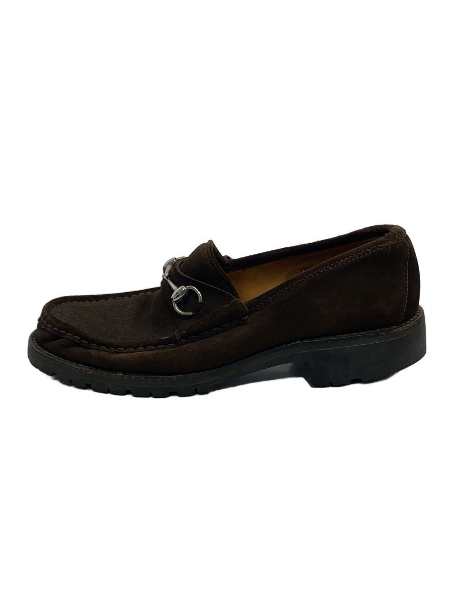 Mens GUCCI GUCCI Horsebit Loafers 42 BRW Suede 016343