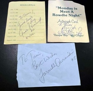 Tampa Bay Rowdies Vintage (3) Autographs Wes McLeod Farrukh Quraishi Jack Brand