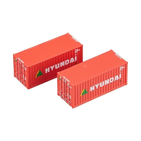 Rokuhan A108-3 20f Marine Container Hyundai (2 pcs.) (Z Scale) Official Japan