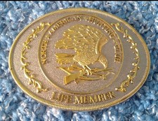 North American Hunting Club Life Member Belt Buckle