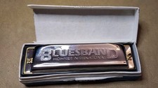 Vintage Hohner International Bluesband Harmonica with Original Box