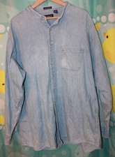 Gant Mens Ivy League Denim Blue Button Down long sleeve Shirt 3XL Extra Large