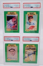 1987 Hygrade Stan Musial, Robin Roberts, Bill Terry, Charlie Gehringer PSA Auto