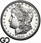 1881-S Morgan Silver Dollar Coin, Proof-Like, Choice BU++ PL