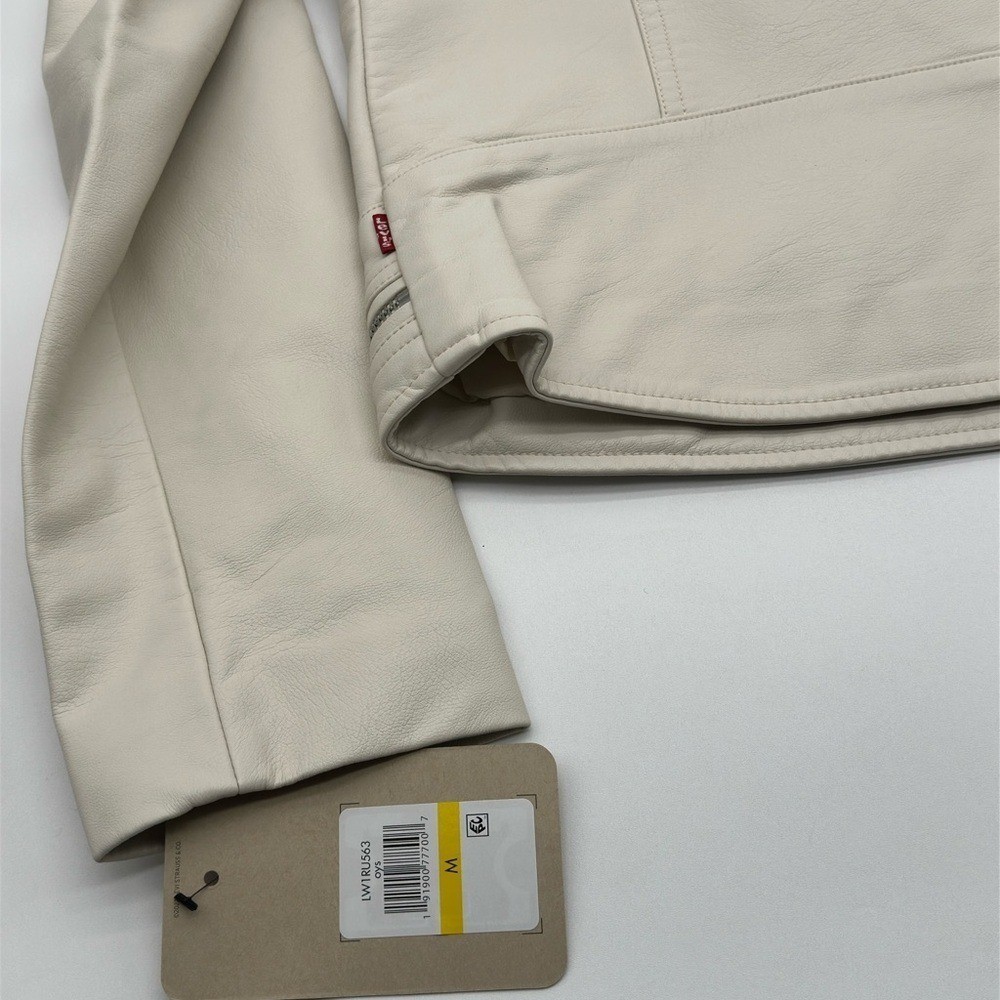 Women's Faux Leather Racer Jacket Levi's medium NWT thumbnail 12