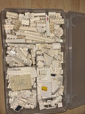 Weiße Legosteine 1.5kg, enthält Spezialteile, Box im Preis dabei!!
